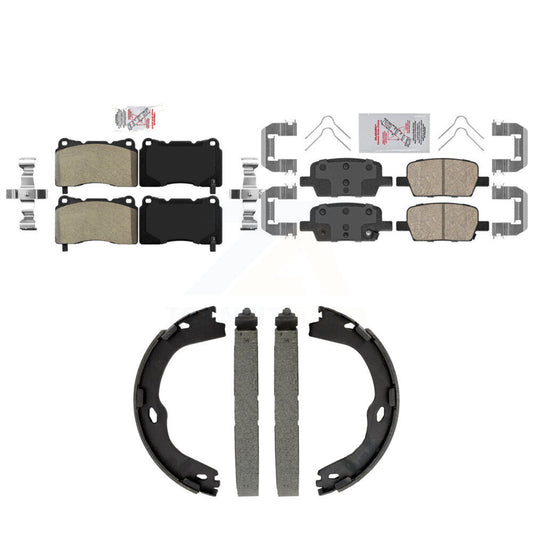 Semi-Metallic Ceramic Disc Brake Pads Front Rear Kit For Chevrolet Camaro