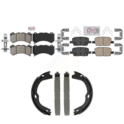 Semi-Metallic Ceramic Disc Brake Pads Front Rear Kit For Chevrolet Camaro