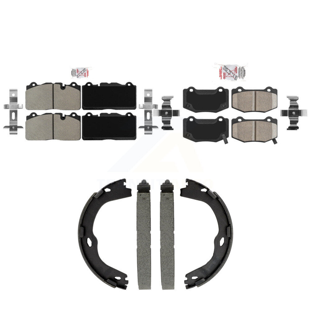 Semi-Metallic Ceramic Disc Brake Pads Front Rear Kit For Chevrolet Corvette