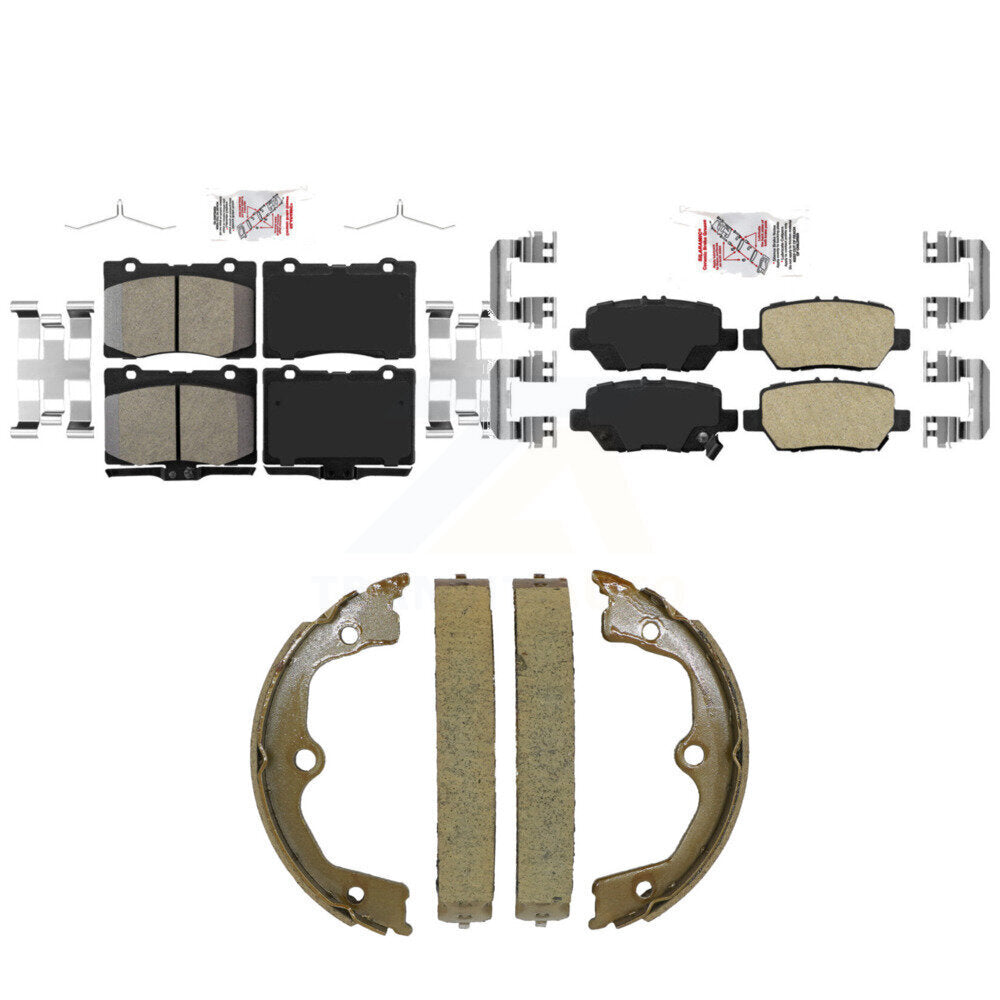 Ceramic Disc Brake Pads Front Rear Kit For 2005-2012 Acura RL