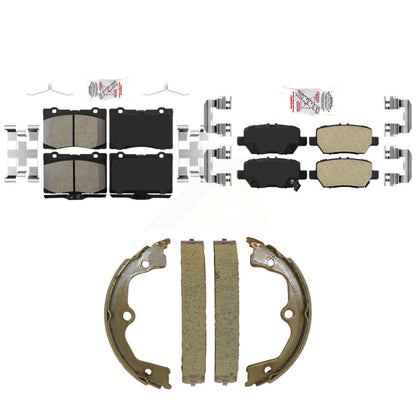 Ceramic Disc Brake Pads Front Rear Kit For 2005-2012 Acura RL