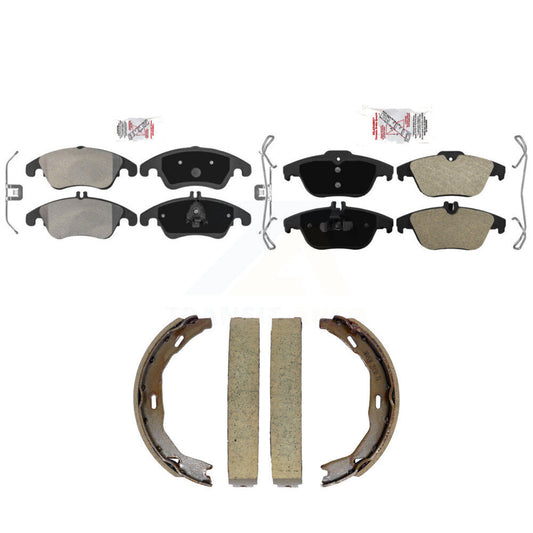 Semi-Metallic Disc Brake Pads Front Rear Kit For Mercedes-Benz C300 E350 C350