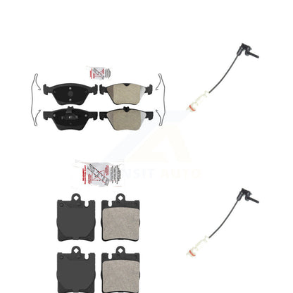 Ceramic Brake Pads Wear Sensor Front Rear Kit For Mercedes-Benz E320 CLK320 E430