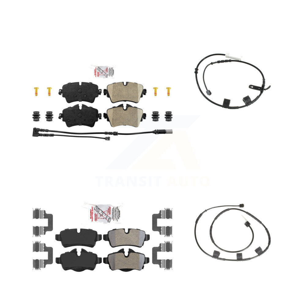 Ceramic Brake Pad And Extra Wear Sensor Front Rear Kit For 2015 Mini Cooper 1.6L