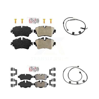 Ceramic Disc Brake Pads And Wear Sensor Front Rear Kit For 2015 Mini Cooper 1.6L