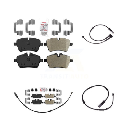 Ceramic Disc Brake Pads And Extra Wear Sensors Front Rear Kit For Mini Cooper