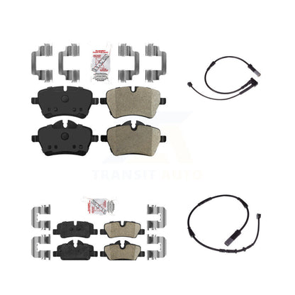 Ceramic Disc Brake Pads And Wear Sensors Front Rear Kit For Mini Cooper