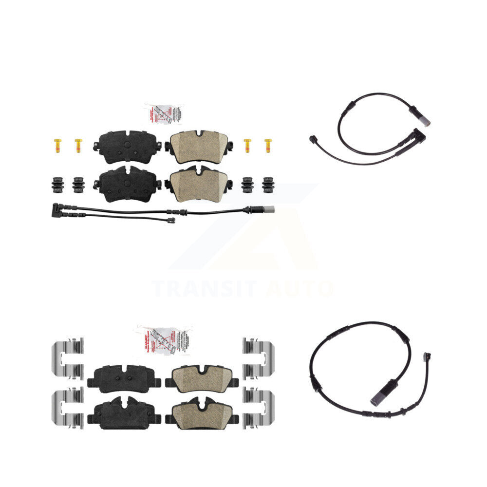 Ceramic Disc Brake Pads And Extra Wear Sensors Front Rear Kit For Mini Cooper