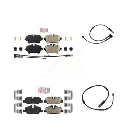 Ceramic Disc Brake Pads And Extra Wear Sensors Front Rear Kit For Mini Cooper