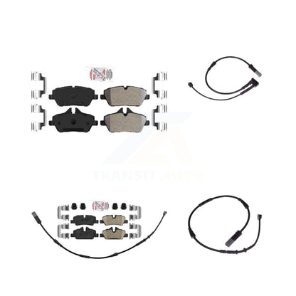 Ceramic Disc Brake Pads And Extra Wear Sensors Front Rear Kit For Mini Cooper
