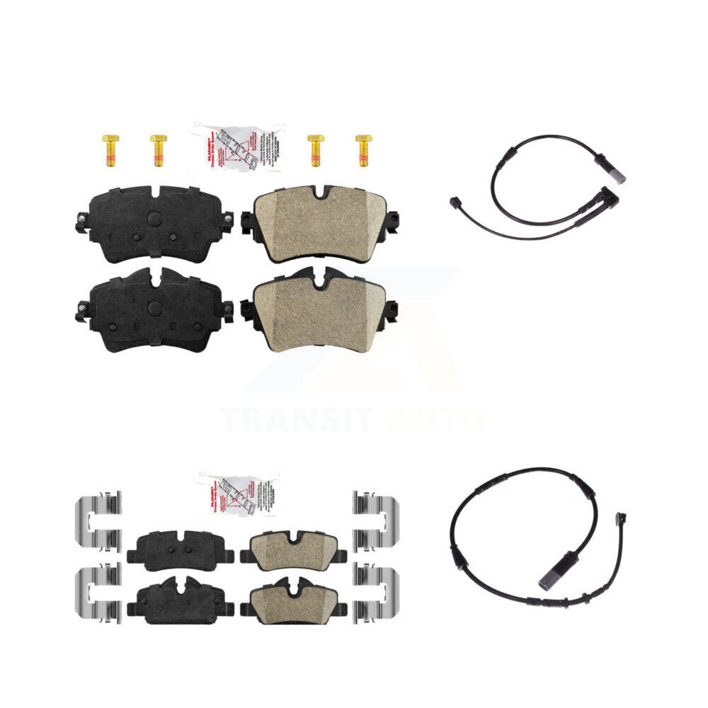 Ceramic Disc Brake Pads And Wear Sensors Front Rear Kit For Mini Cooper