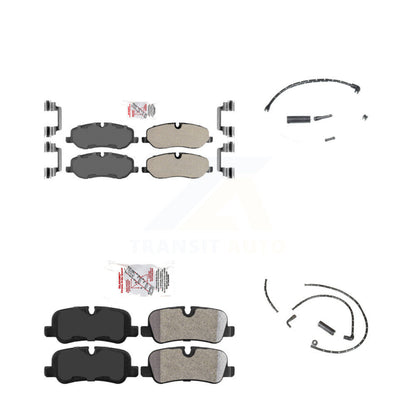 Ceramic Disc Brake Pads And Wear Sensors Front Rear Kit For Land Rover Range