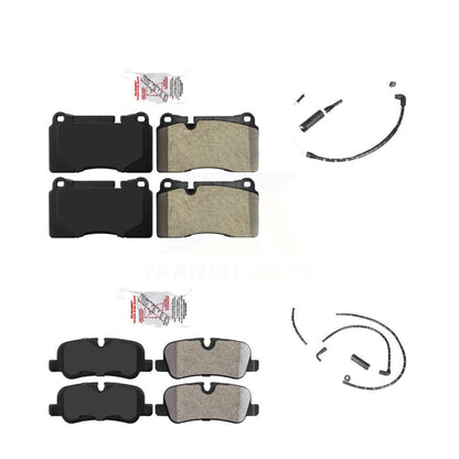 Ceramic Disc Brake Pads And Wear Sensors Front Rear Kit For Land Rover Range