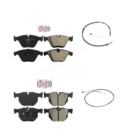 Ceramic Brake Pads Wear Sensor Front Rear Kit For BMW X1 xDrive35i with AWD 3.0L