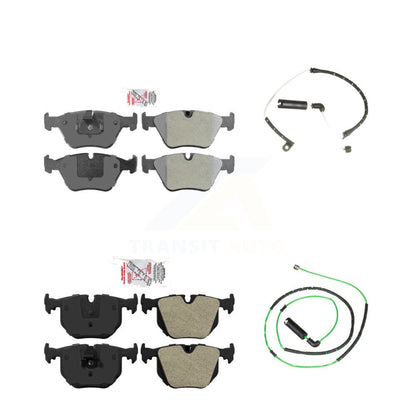 Ceramic Disc Brake Pads And Wear Sensors Front Rear Kit For BMW Z4