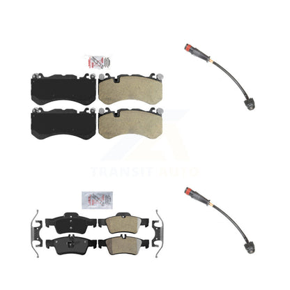 Ceramic Brake Pad And Wear Sensor Front Rear Kit For Mercedes-Benz SL63 AMG SL65