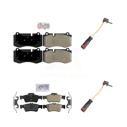 Ceramic Brake Pads Wear Sensor Front Rear Kit For 07-08 Mercedes-Benz SL550 5.5L
