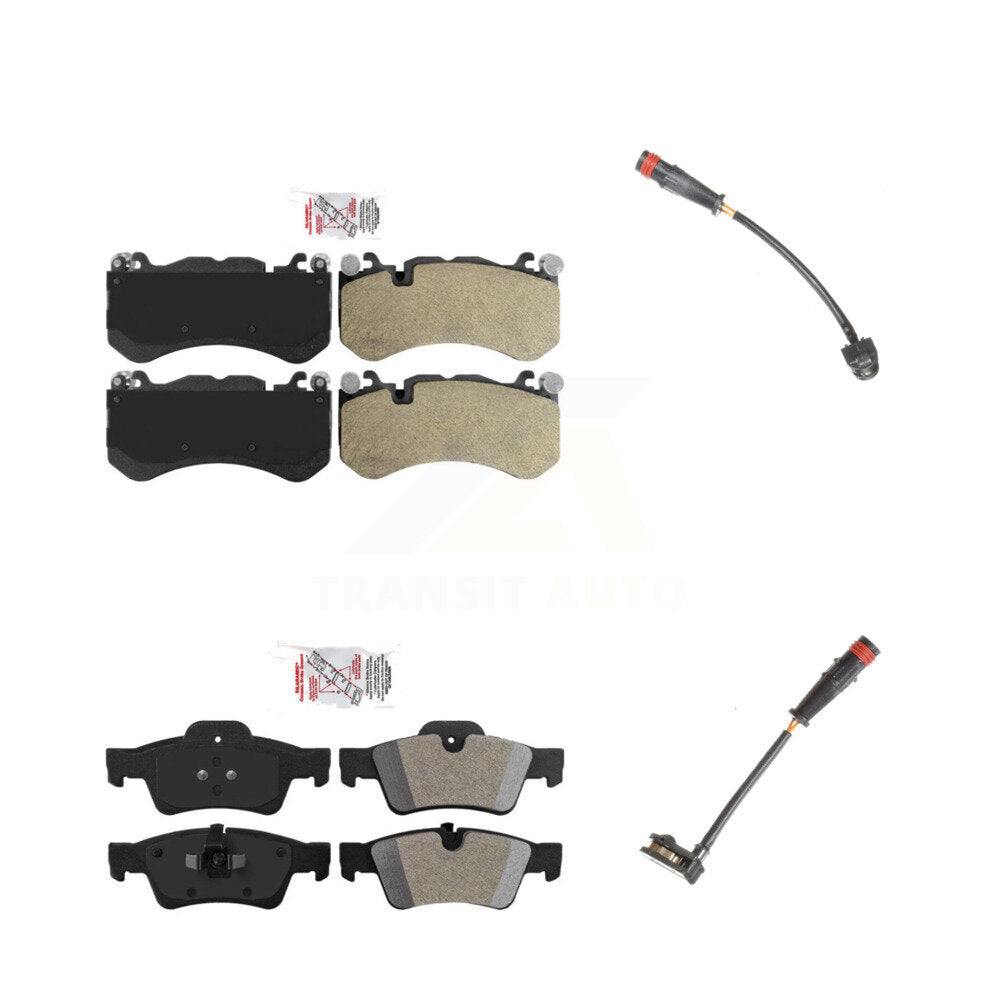 Ceramic Disc Brake Pads Wear Sensor Front Rear Kit For Mercedes-Benz G63 AMG G65