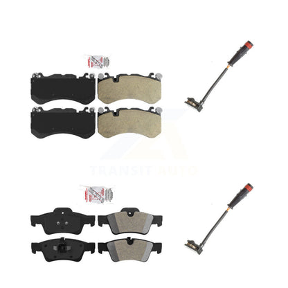 Ceramic Disc Brake Pads And Wear Sensor Front Rear Kit For Mercedes-Benz G63 AMG