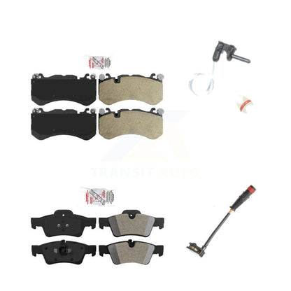 Ceramic Disc Brake Pads And Wear Sensor Front Rear Kit For Mercedes-Benz G63 AMG