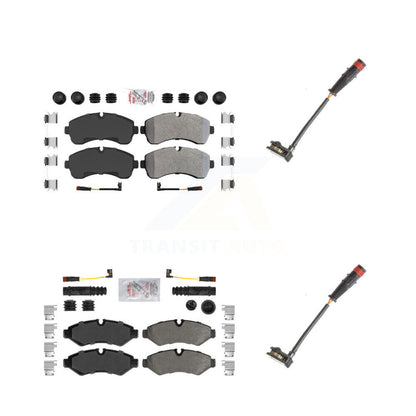 Ceramic Brake Pads & Extra Wear Sensor Front Rear Kit For Mercedes-Benz Sprinter