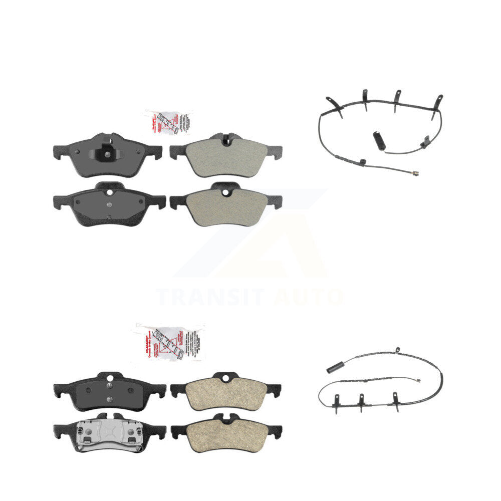 Ceramic Disc Brake Pads And Wear Sensors Front Rear Kit For Mini Cooper