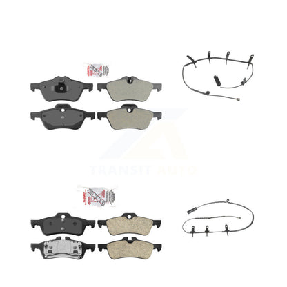Ceramic Disc Brake Pads And Wear Sensors Front Rear Kit For Mini Cooper