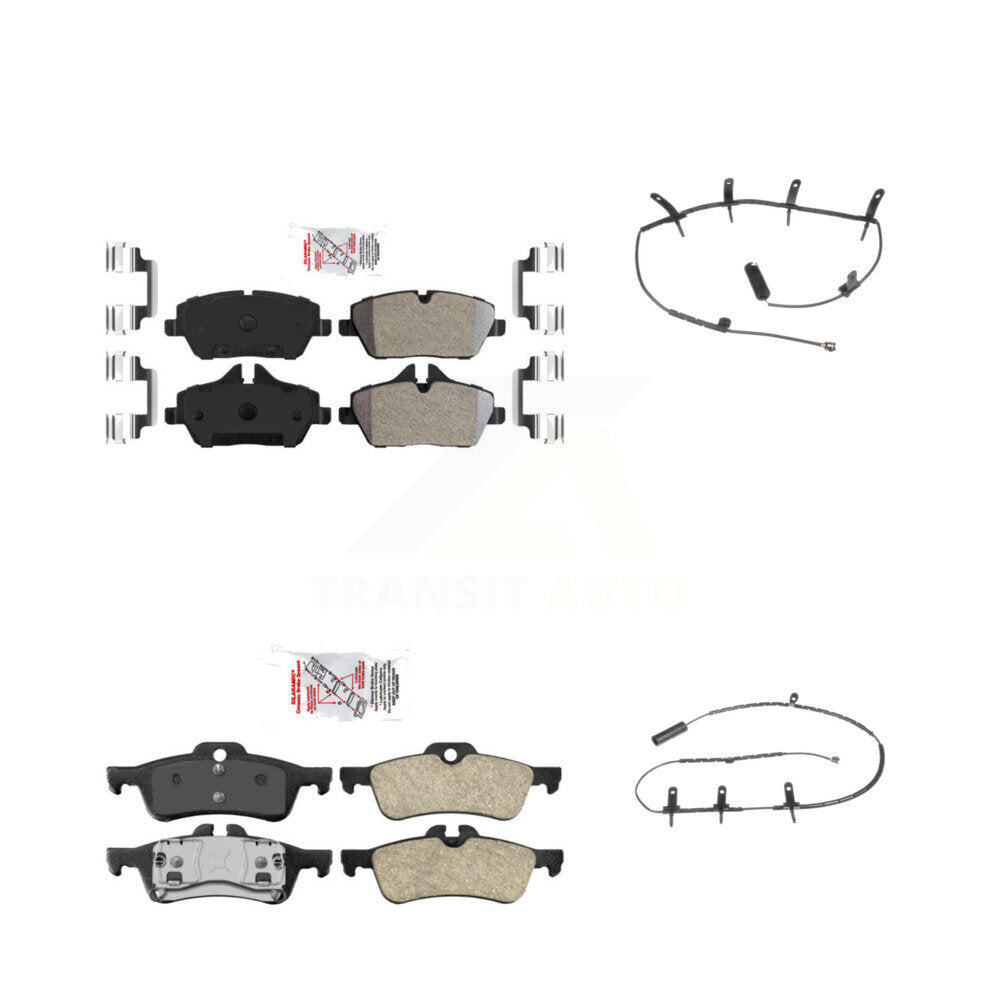 Ceramic Disc Brake Pads And Wear Sensors Front Rear Kit For Mini Cooper