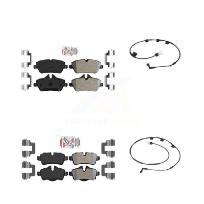 Ceramic Disc Brake Pads And Wear Sensors Front Rear Kit For Mini Cooper