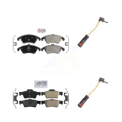 Ceramic Brake Pads Wear Sensor Front Rear Kit For Mercedes-Benz E350 E250 CLS400