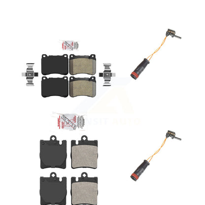 Ceramic Brake Pads Wear Sensor Front Rear Kit For Mercedes-Benz SLK350 C230 C320