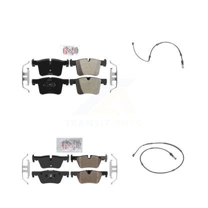 Ceramic Disc Brake Pads Wear Sensor Front Rear Kit For BMW 320i xDrive 328d 2.0L
