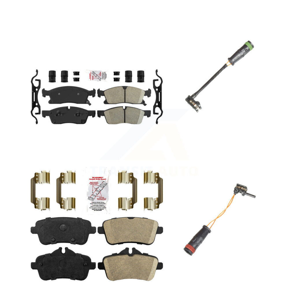 Ceramic Disc Brake Pad Wear Sensor Front Rear Kit For Mercedes-Benz GLE400 GL350