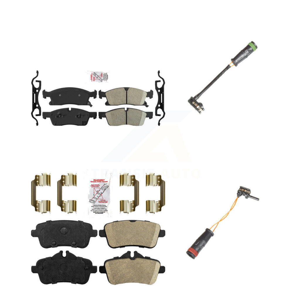 Ceramic Disc Brake Pad Wear Sensor Front Rear Kit For Mercedes-Benz GLE400 GL350