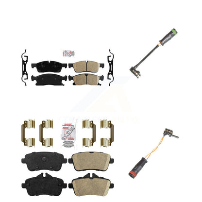 Ceramic Disc Brake Pad Wear Sensor Front Rear Kit For Mercedes-Benz GLE400 GL350