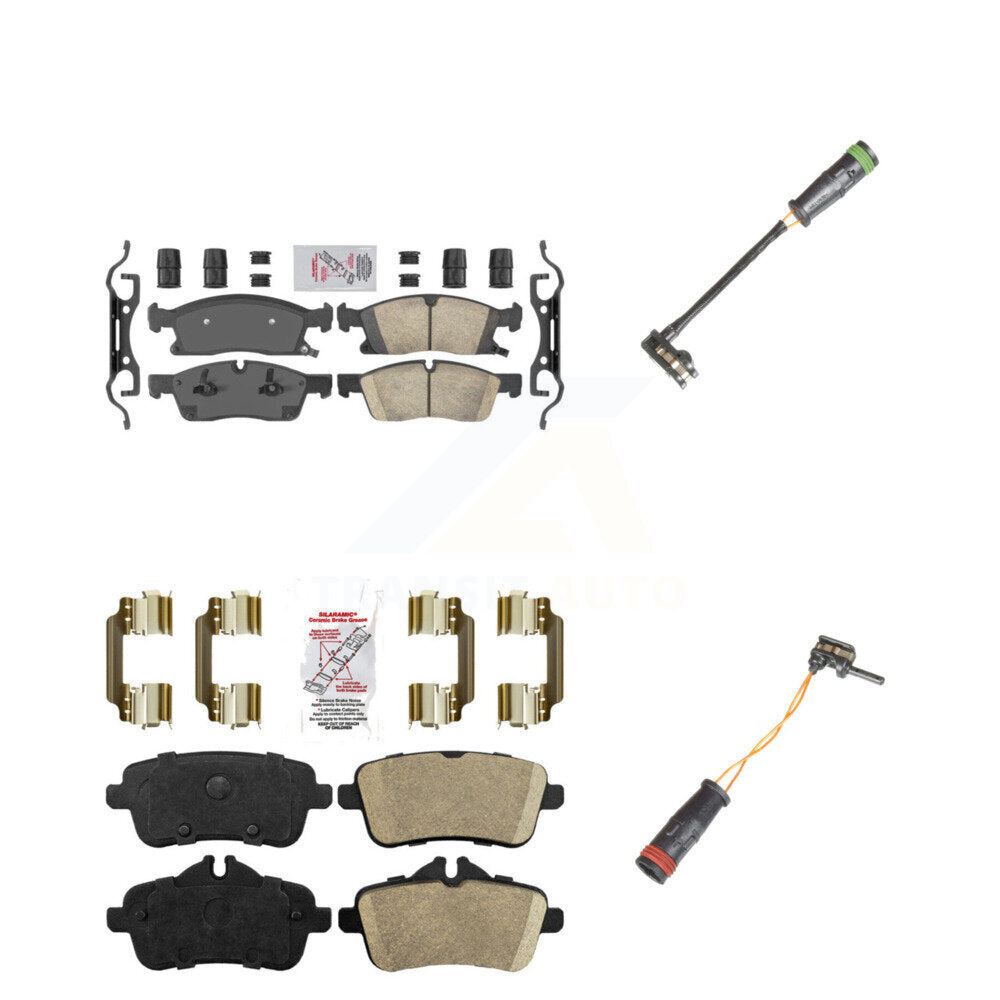 Ceramic Disc Brake Pad Wear Sensor Front Rear Kit For Mercedes-Benz GLE400 GL350