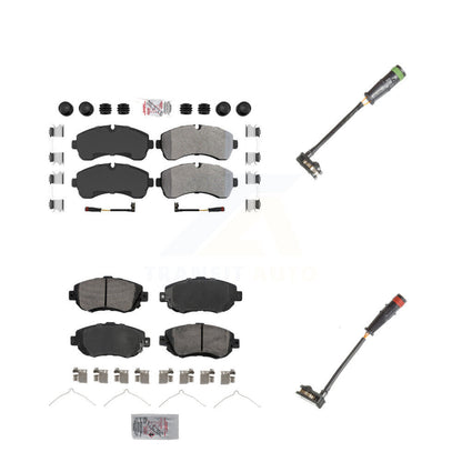 Ceramic Brake Pads & Extra Wear Sensor Front Rear Kit For Mercedes-Benz Sprinter