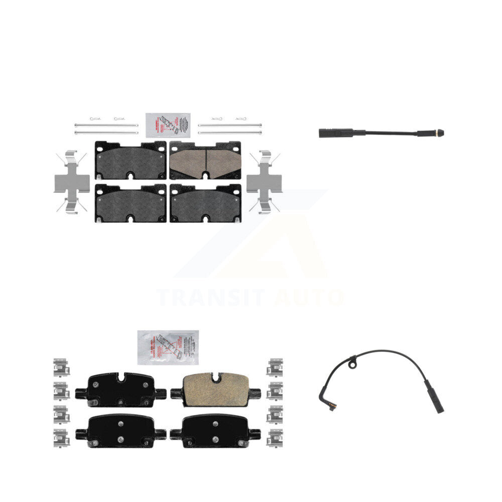 Ceramic Brake Pad Wear Sensor Front Rear Kit For GMC Chevrolet Silverado 1500 XL