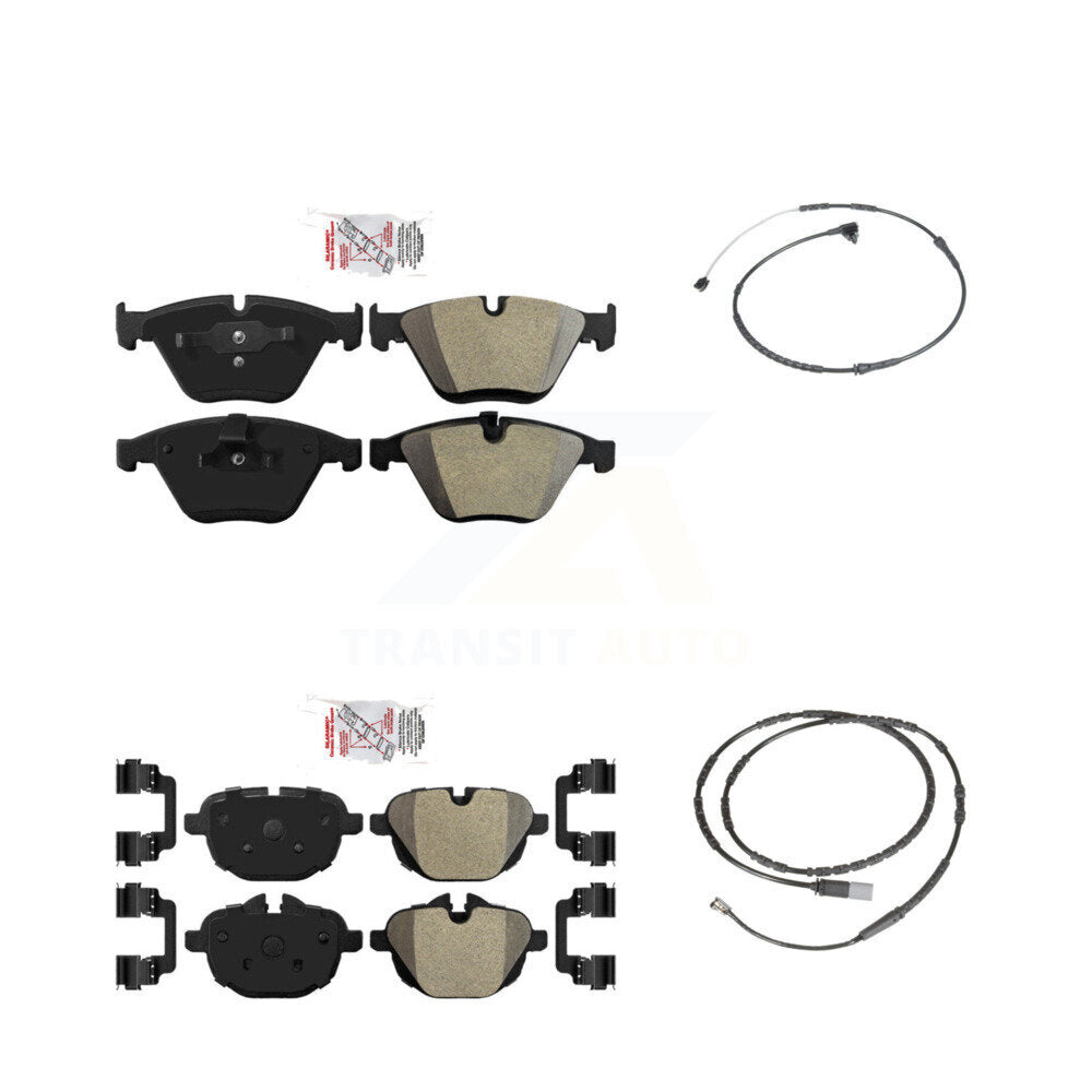 Ceramic Disc Brake Pads And Wear Sensors Front Rear Kit For BMW Z4