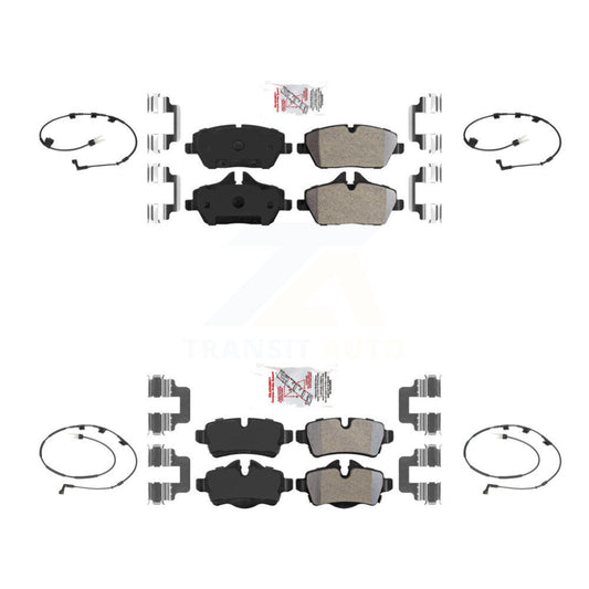 Ceramic Disc Brake Pads And Wear Sensors Front Rear Kit For Mini Cooper