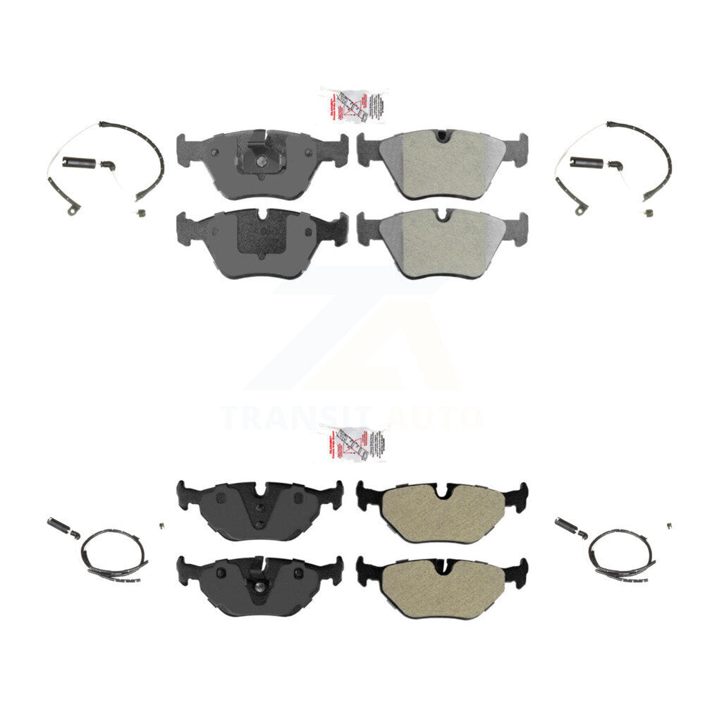 Ceramic Disc Brake Pads And Wear Sensors Front Rear Kit For BMW Z4