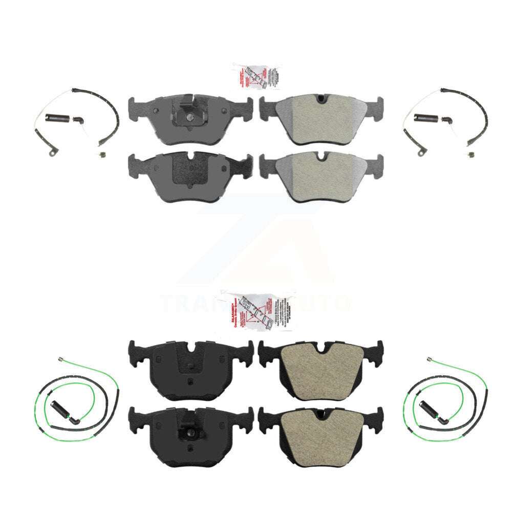 Ceramic Disc Brake Pads And Wear Sensors Front Rear Kit For BMW Z4