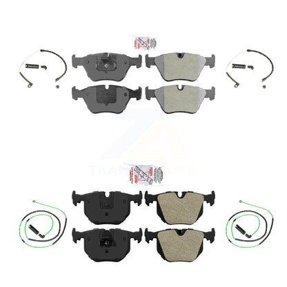 Ceramic Disc Brake Pads And Wear Sensors Front Rear Kit For BMW Z4