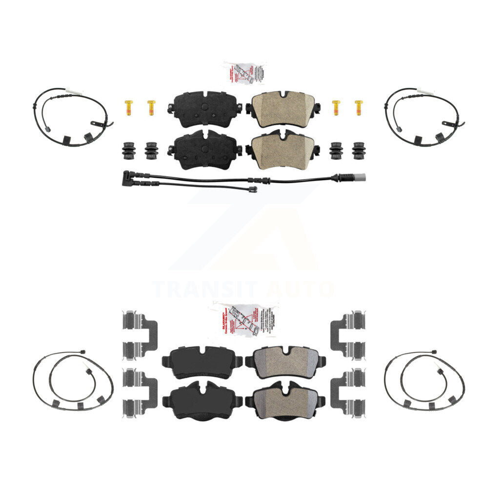 Ceramic Brake Pad And Extra Wear Sensor Front Rear Kit For 2015 Mini Cooper 1.6L