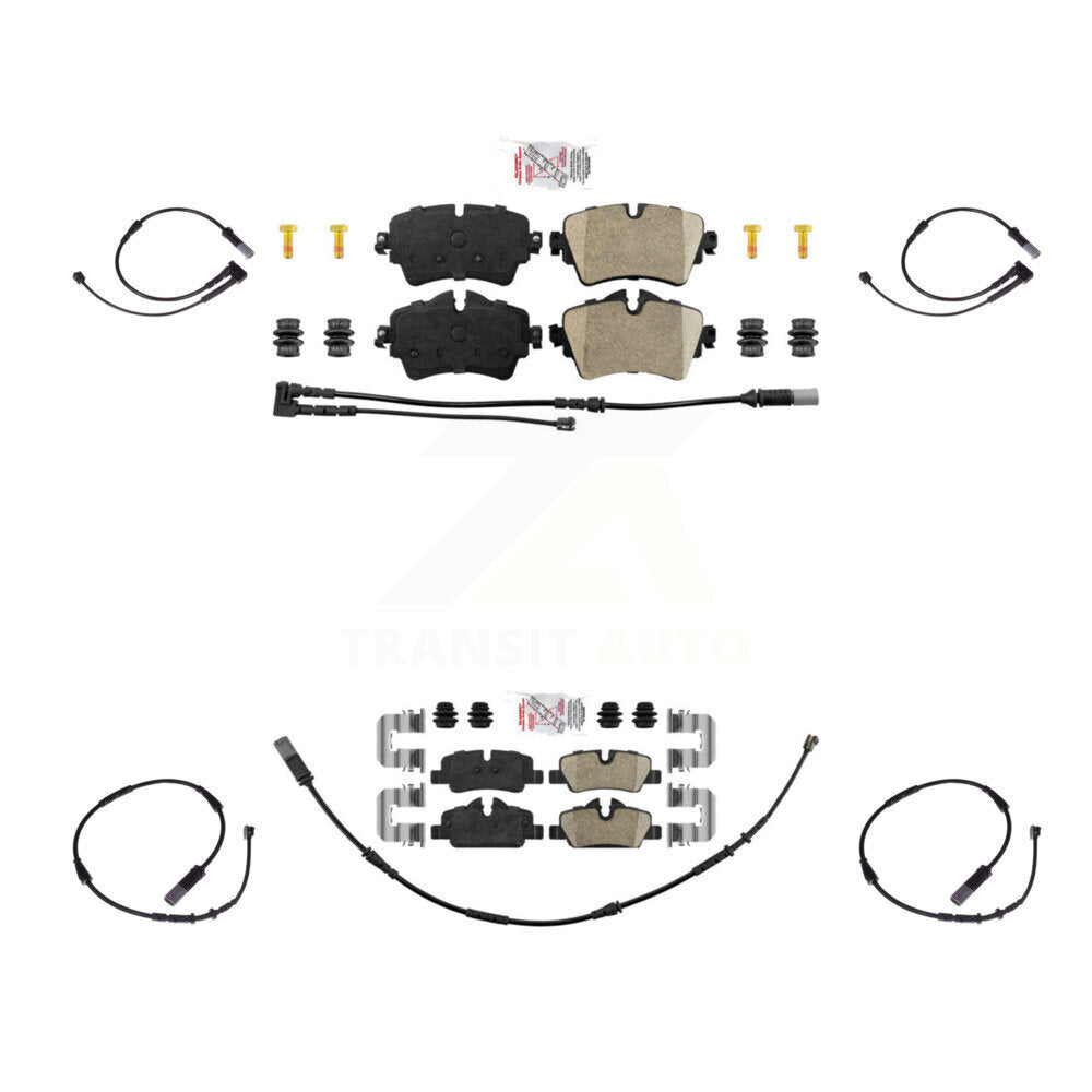 Ceramic Disc Brake Pads And Extra Wear Sensors Front Rear Kit For Mini Cooper
