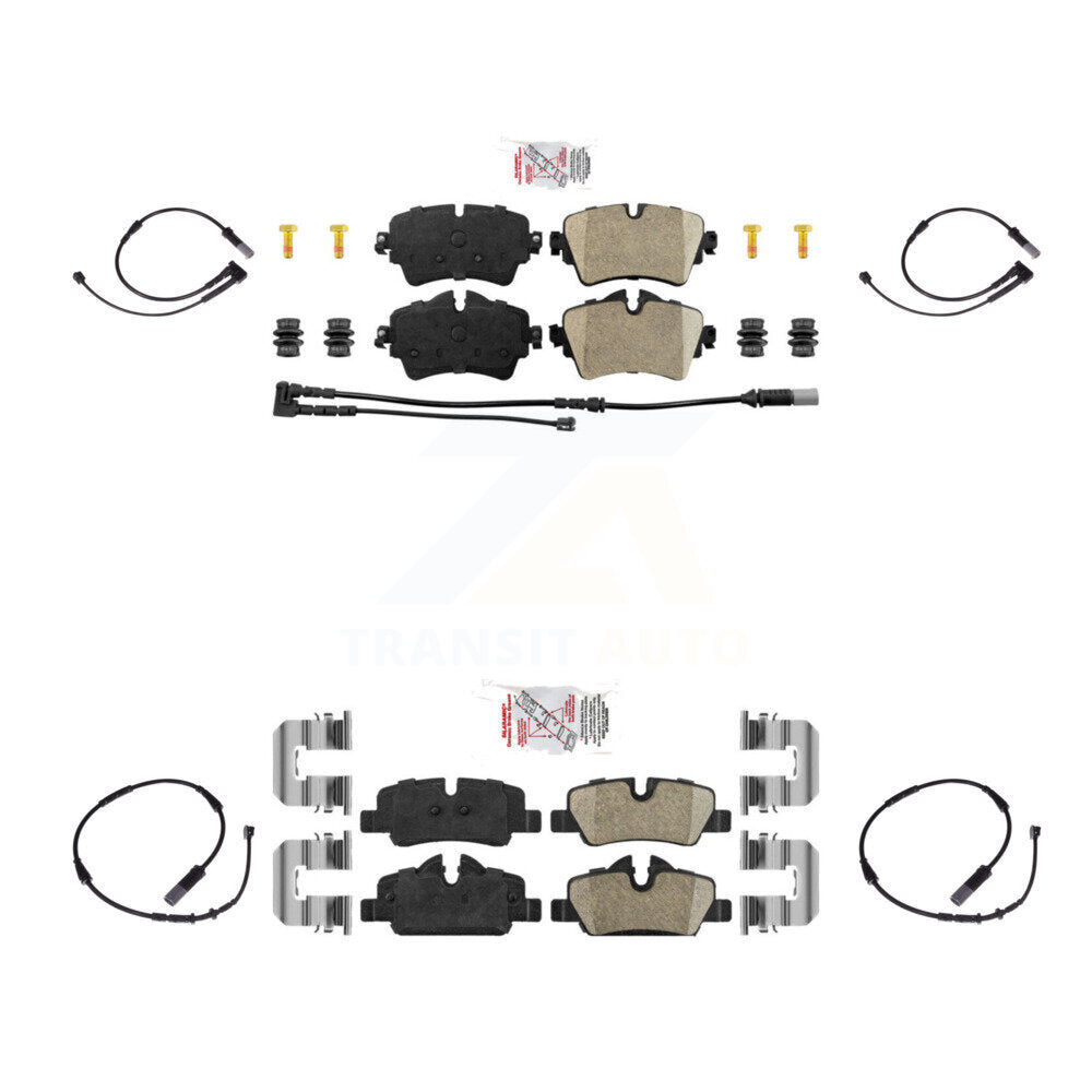 Ceramic Disc Brake Pads And Extra Wear Sensors Front Rear Kit For Mini Cooper