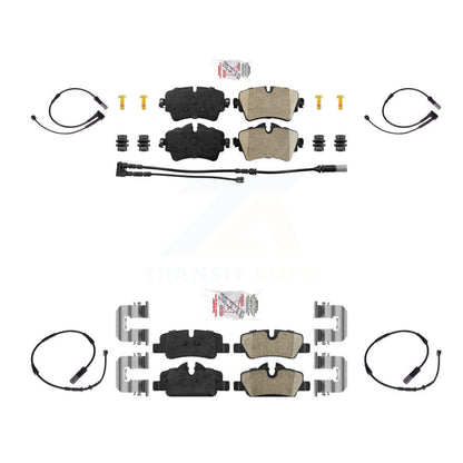 Ceramic Disc Brake Pads And Extra Wear Sensors Front Rear Kit For Mini Cooper