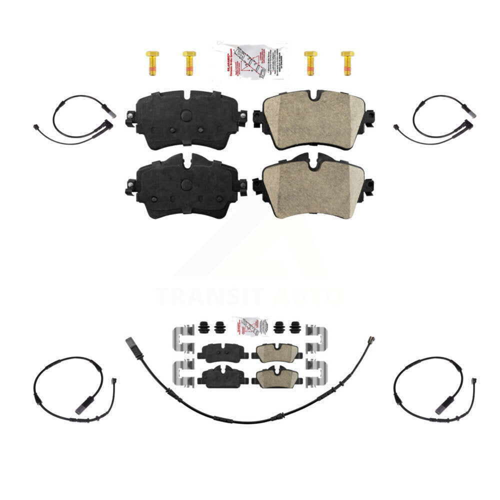 Ceramic Disc Brake Pads And Extra Wear Sensors Front Rear Kit For Mini Cooper