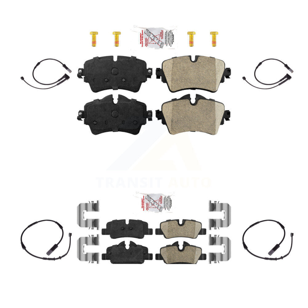Ceramic Disc Brake Pads And Wear Sensors Front Rear Kit For Mini Cooper