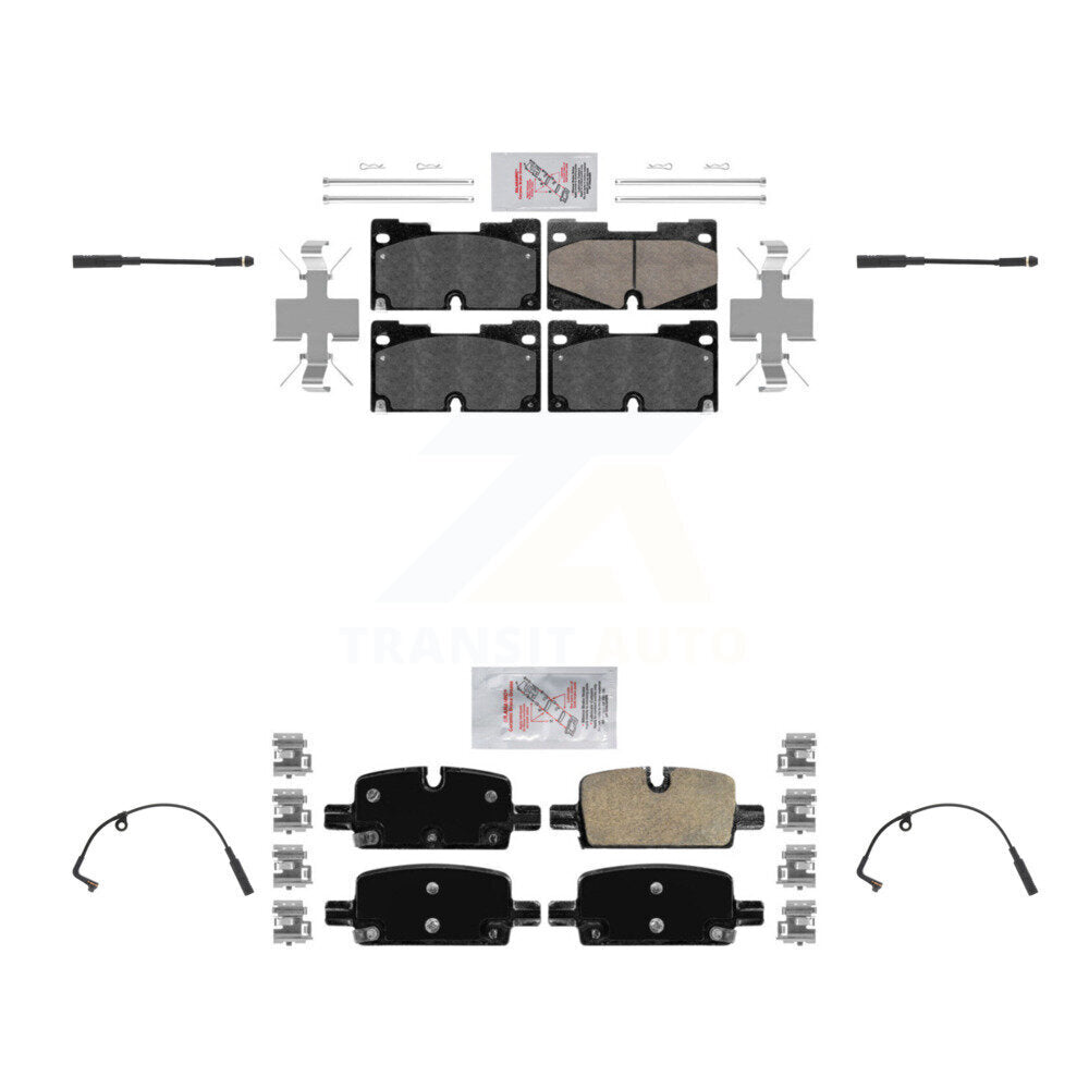 Ceramic Brake Pad Wear Sensor Front Rear Kit For GMC Chevrolet Silverado 1500 XL